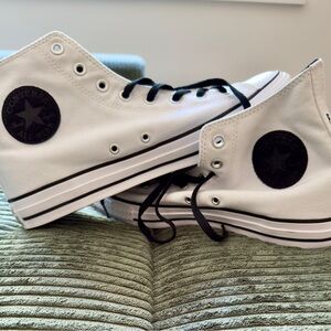 Converse Chuck Taylor High-Top Sneakers - White and Black